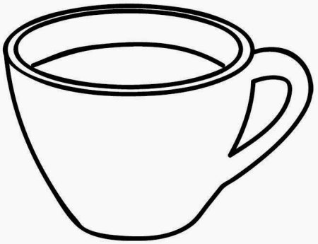 Чашка раскраска для детей