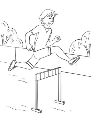 Легкая атлетика раскраска для детей