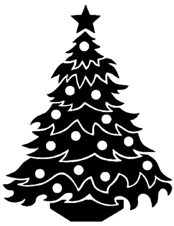 Елка контур