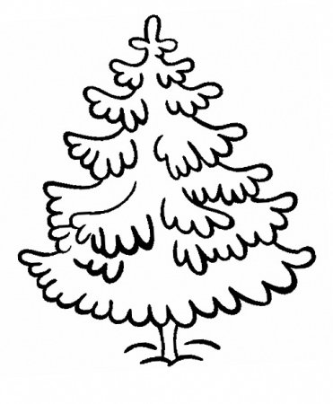 Елка раскраска