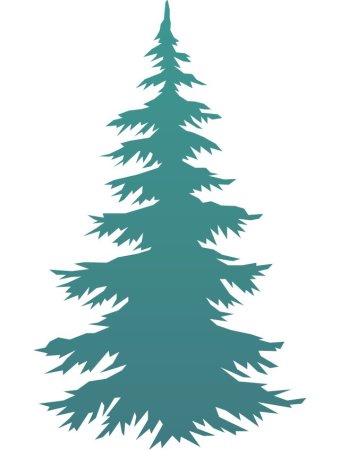 Трафарет "елка"