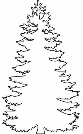 Елочка трафарет