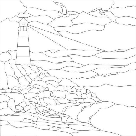 В море. Раскраска