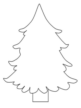 Елка раскраска для детей