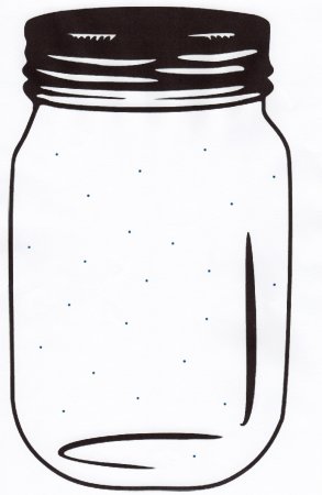 Трафарет баночки для витаминов