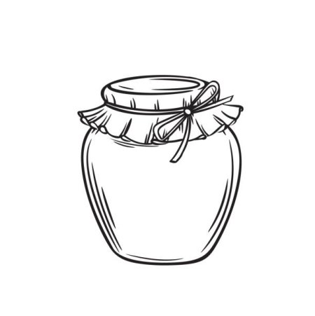 Стеклянная банка раскраска