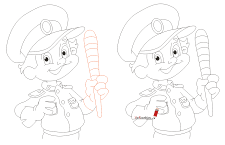 Полицейский раскраска для детей