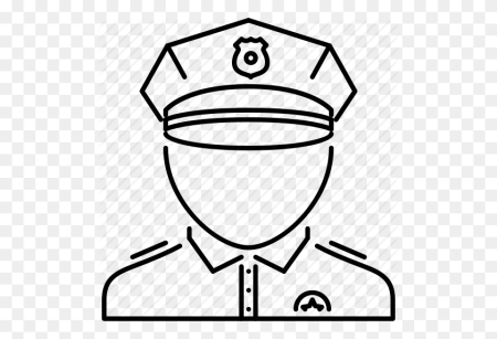 Полицейский раскраска цветная