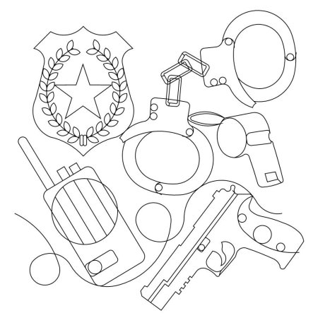 Раскраска дядя стёпа милиционер для детей
