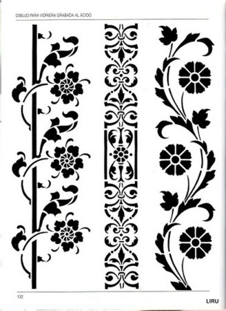 Трафарет "растительный узор"