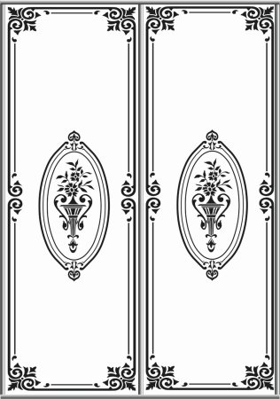 Орнамент на дверь