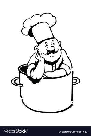 Трафарет повара