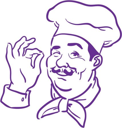 Повар очертание