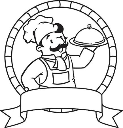 Раскраска шеф повар