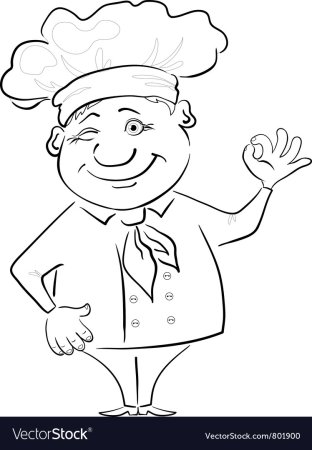 Колпак повара раскраска