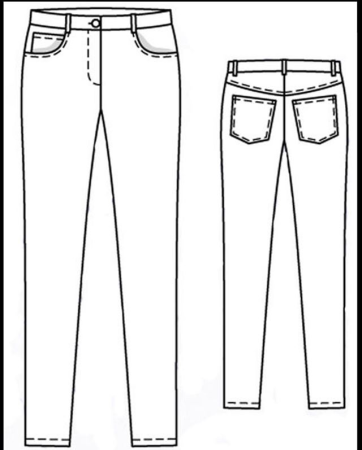 Прямые джинсы выкройка