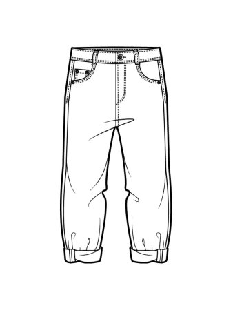 Штаны раскраска