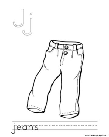 Джинсы раскраска