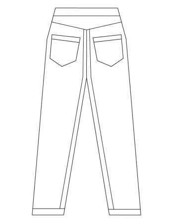 Брюки для раскрашивания в детском саду