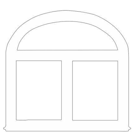 Трафарет "окна"