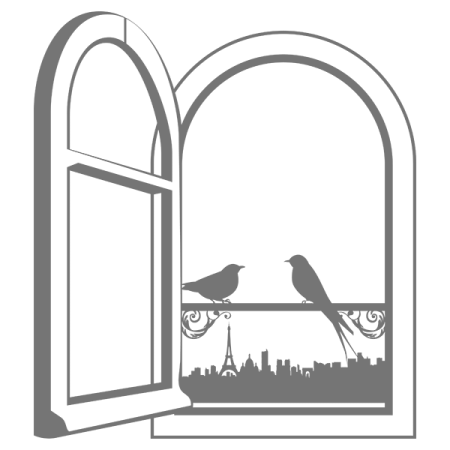 Окошко трафарет