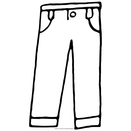 Брюки раскраска для детей
