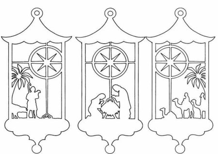 Рождественские трафареты на окна