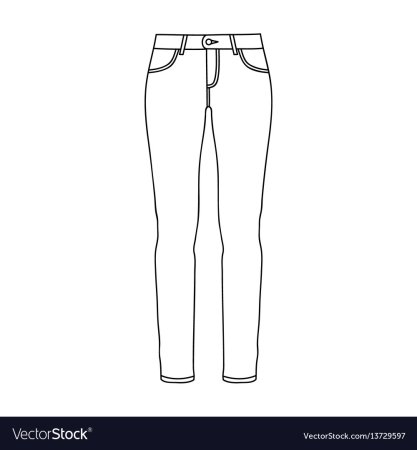 Брюки раскраска для детей