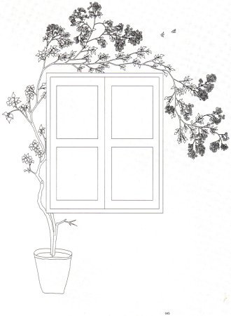 Нарисованное окно на стене