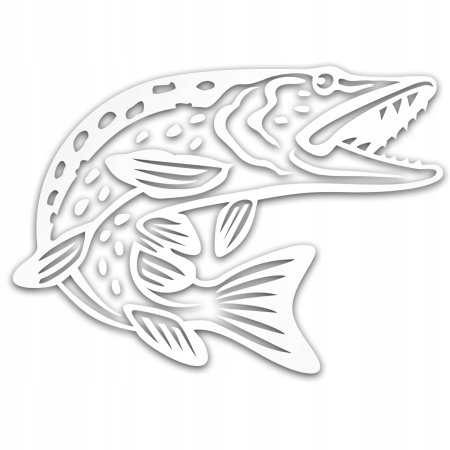 Трафарет щуки