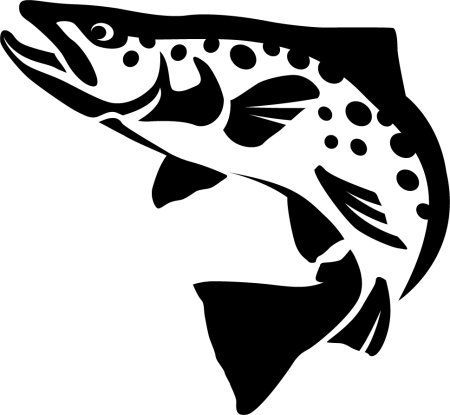 Трафарет рыбалка