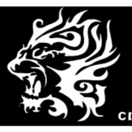 Трафарет медведя для гравировки