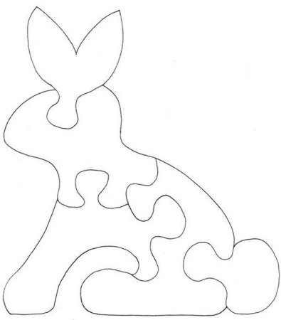 Трафареты пазлов для выпиливания лобзиком