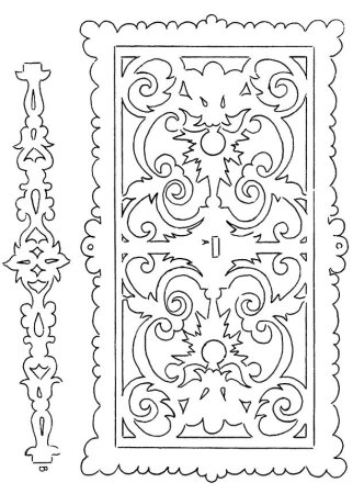 Прорезная резьба лобзиком чертежи