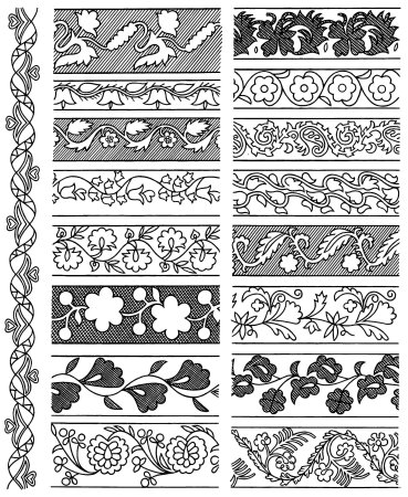 Растительный орнамент в полосе