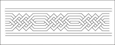 Геометрический орнамент в полосе