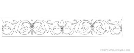 Ажурный орнамент в полосе