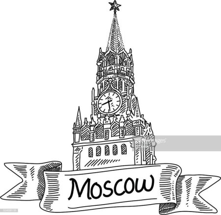 Нижний Новгород Кремль Дмитриевская башня вектор