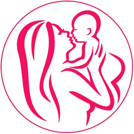 Трафарет матери и ребенка