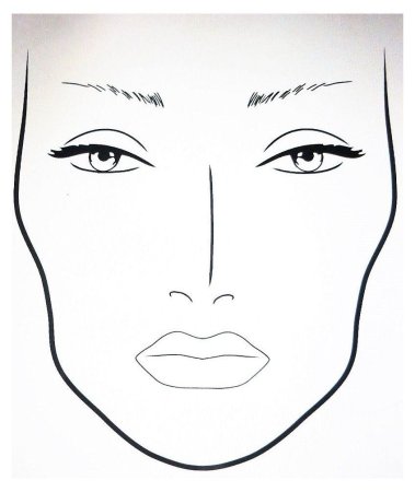 Фейс чарт для макияжа