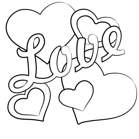 Картинки раскраски любовь