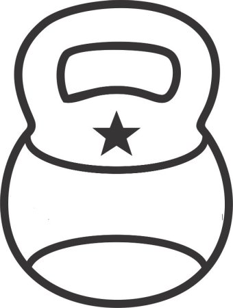 Гиря раскраска