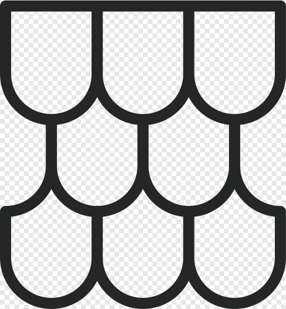 Трафарет "черепица"