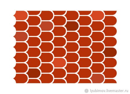 Трафарет черепица для декупажа