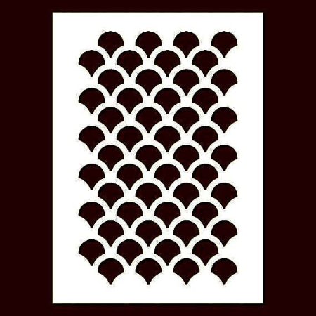 Трафарет чешуя