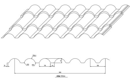 Металлочерепица рисунок