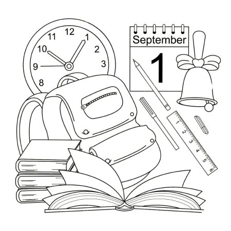 Раскраска 1 сентября