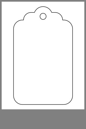Бирка для подарка шаблон для печати