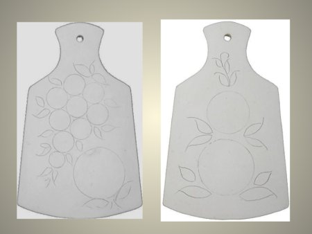 Городецкая роспись доска разделочная трафарет