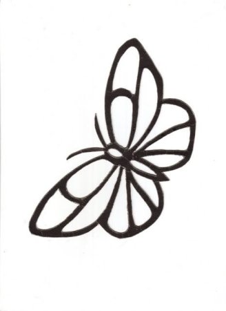 Трафареты бабочки